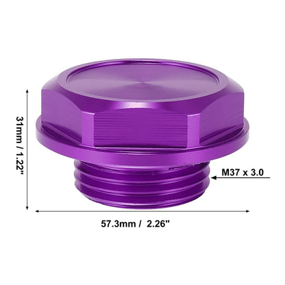 Purple Aluminum Alloy Gas Engine Oil Filler Cap Plug Cover for Toyota RAV4