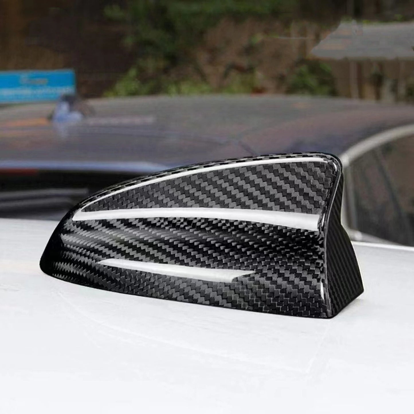 1x Carbon Fiber Shark Fin Antenna Cover for Dodge Charger (2015-2024)