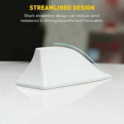 Shark Fin Roof Antenna for Universal Cars - Black FM/AM Radio Antenna