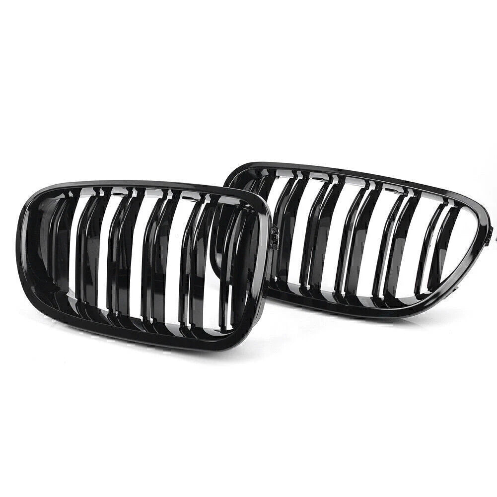 Gloss Black Front Kidney Grille for BMW 5-Series F10 F11 (2010-2016)