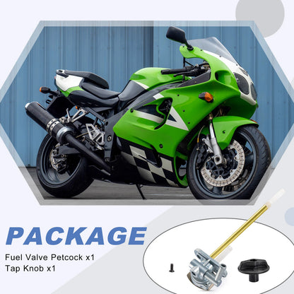 Fuel Valve Petcock & Knob for Kawasaki Ninja ZX-7R ZX-7RR ZX750 (1996–2003)