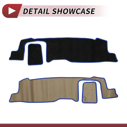 Dashboard Cover Mat for Suzuki Hustler MR52S MR92S (2020-2021) Black Blue