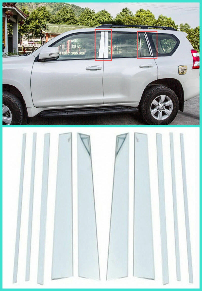 Pillar B Cover for 2010-2019 Toyota FJ150 Land Cruiser Prado Window Trim