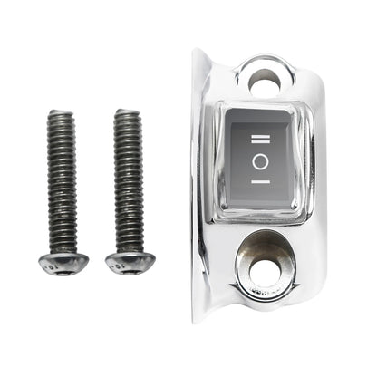Handlebar Fog Headlight Horn Switch Button for Harley Touring Softail Chrome