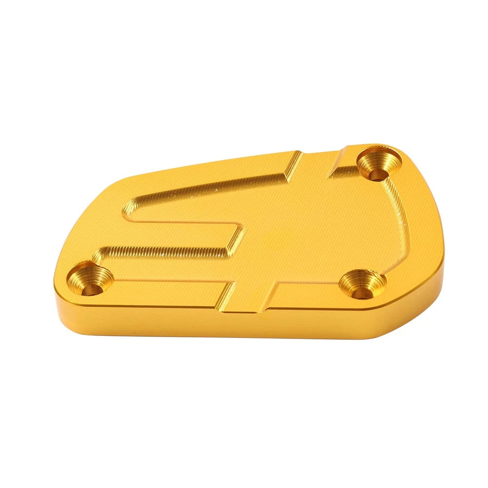 Gold Front Brake Cylinder Fluid Reservoir Cover Cap for V85TT (2018-2025)