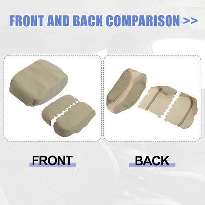 Center Console Armrest Cover Pad for Honda Pilot (2009-2015) Beige