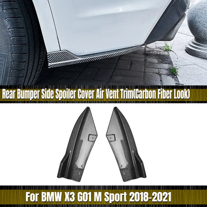Rear Bumper Side Spoiler Cover for BMW X3 G01 LCI M Sport (2018-2021)