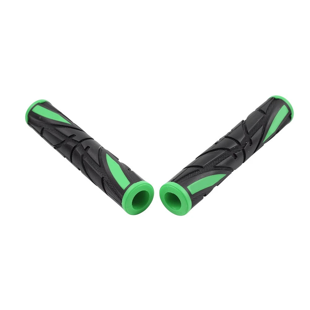 Universal Green Brake Clutch Handle Bar Grips for Motorcycles