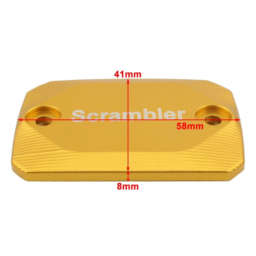 Ducati Scrambler 1100 Gold Brake Clutch Reservoir Cover Oil Pump Cap