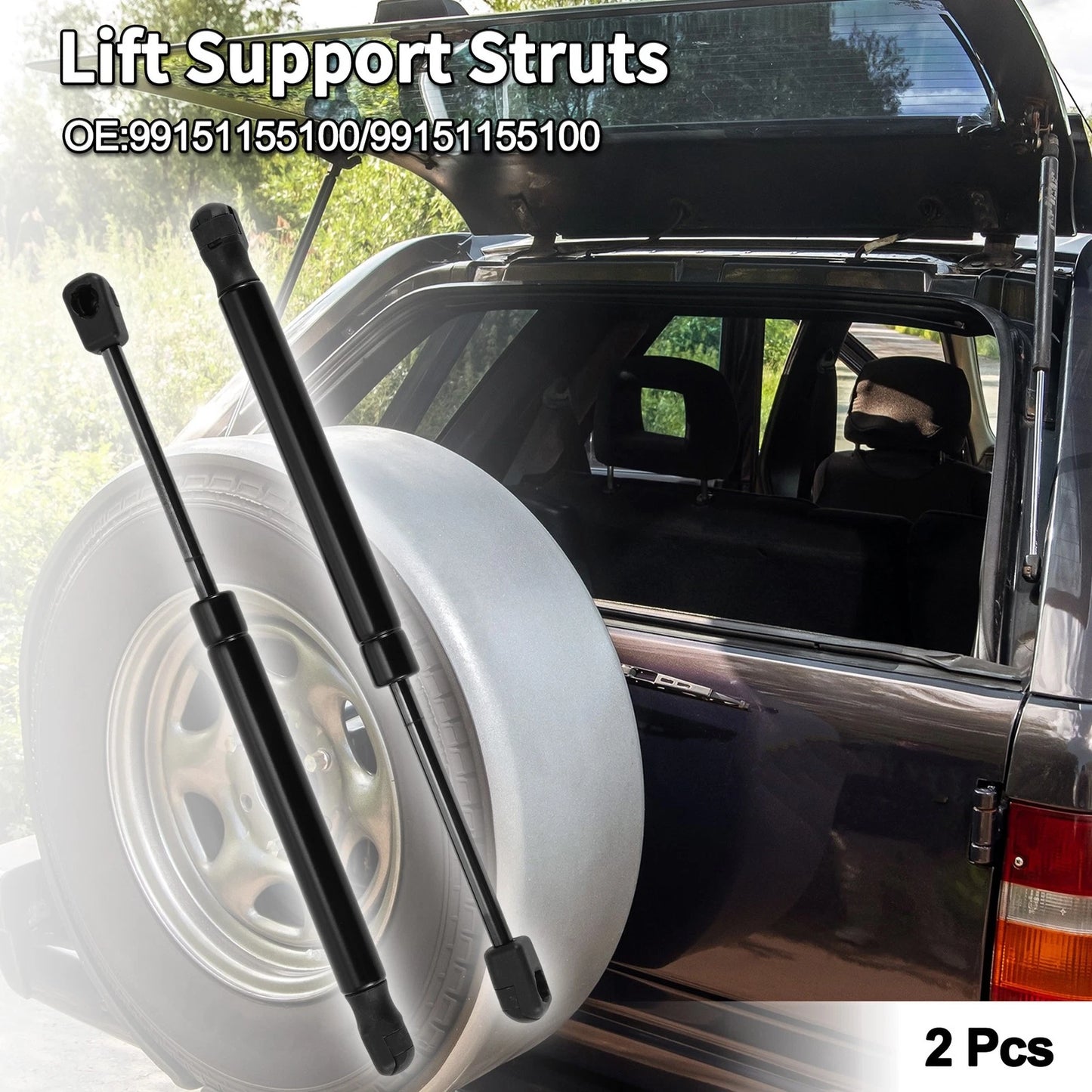 Rear Window Lift Supports for Porsche 911 (1999-2005) - 2 x Struts