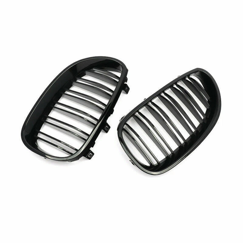 Front Kidney Twin Fins Grilles for BMW E60 E61 M5 5 Series (2003-2010)