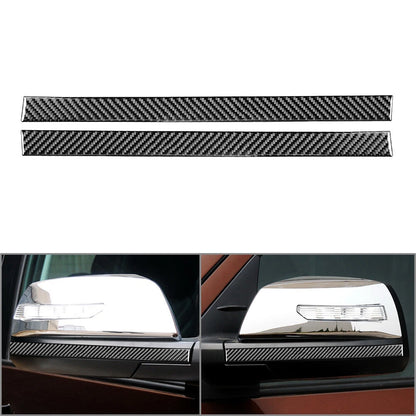 2 x Carbon Fiber Rearview Mirror Anti-Scratch Trim for Toyota Tundra (2014-2021)