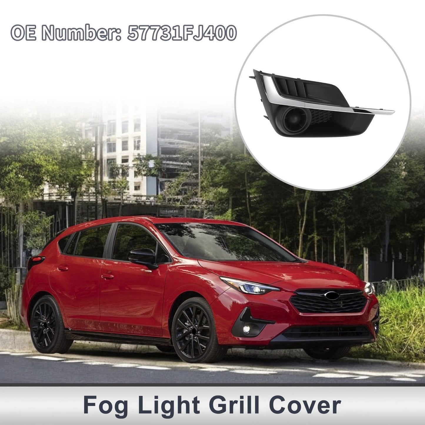 Front Right Fog Light Grill for Subaru Impreza (2015-2016)