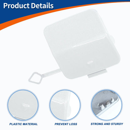 Front Car Bumper Tow Hook Cover for BMW 1 Series (2011-2019) Mineral White