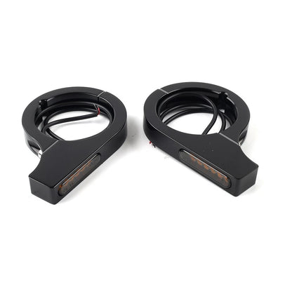 46-50MM LED Turn Signal Light Indicator Amber for Harley Touring Dyna (2006-2023)
