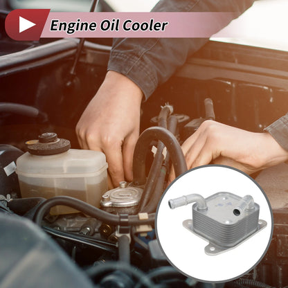 Engine Oil Cooler for Car (1 Pcs) - Compatible with Make & Model