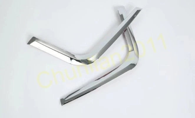 Front Fog Light Cover Eyelid Trim for Subaru XV (2018-2020) 2 x ABS Chrome