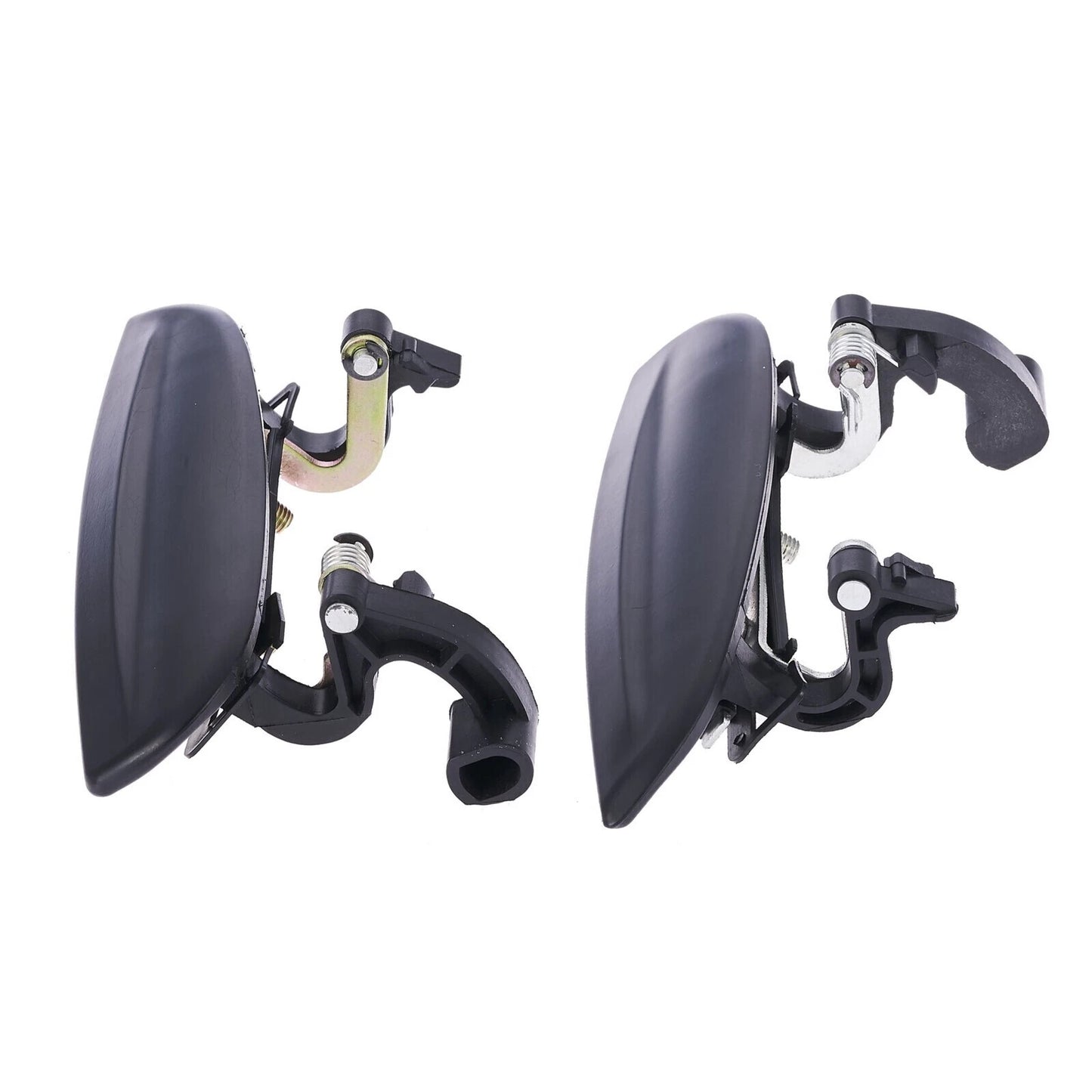 4pc Front Rear Left & Right Outer Door Handle Black for Kia Rio (2002–2005)