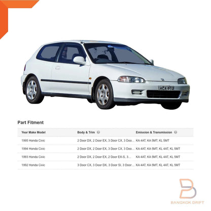 Outer Door Belt Window Seal Weatherstrip for Honda Civic EG Hatchback (92-95)