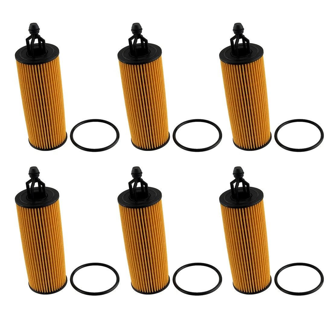6 x Engine Oil Filters with O-rings for Jeep Chrysler Dodge Ram 3.2L 3.6L