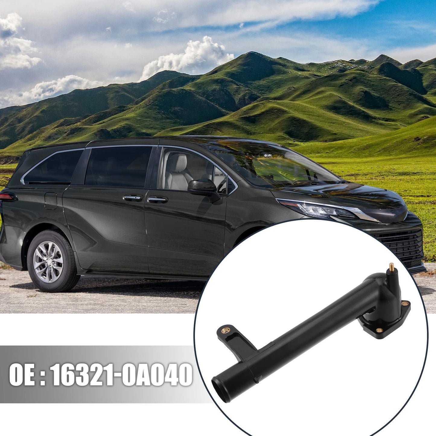 Engine Coolant Thermostat Water Inlet Pipe for Lexus Toyota