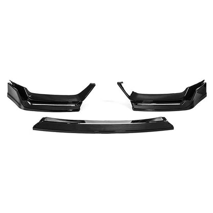 Gloss Black LED Front Bumper Lip for 17-21 Honda Civic Si & Hatchback