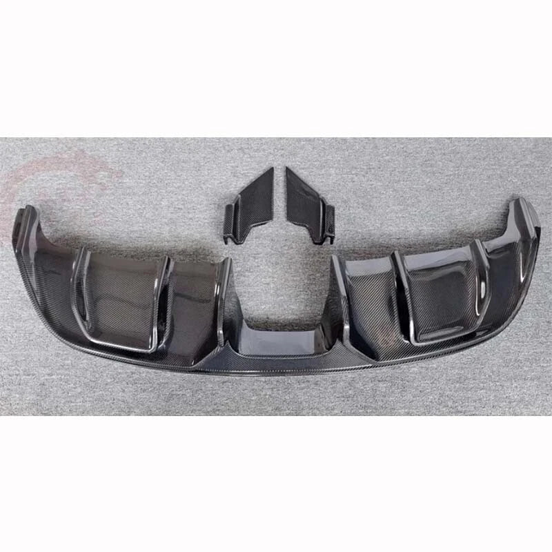 Real Carbon Fiber Rear Diffuser Bumper Spoiler Lip for Jaguar F-Type 2013-2019