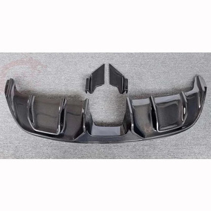 Real Carbon Fiber Rear Diffuser Bumper Spoiler Lip for Jaguar F-Type 2013-2019