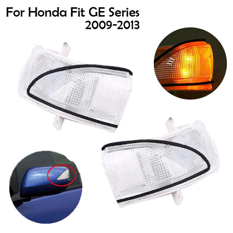 2 x Side Mirror Turn Signal LED Light for Honda Fit Jazz (2009-2013)