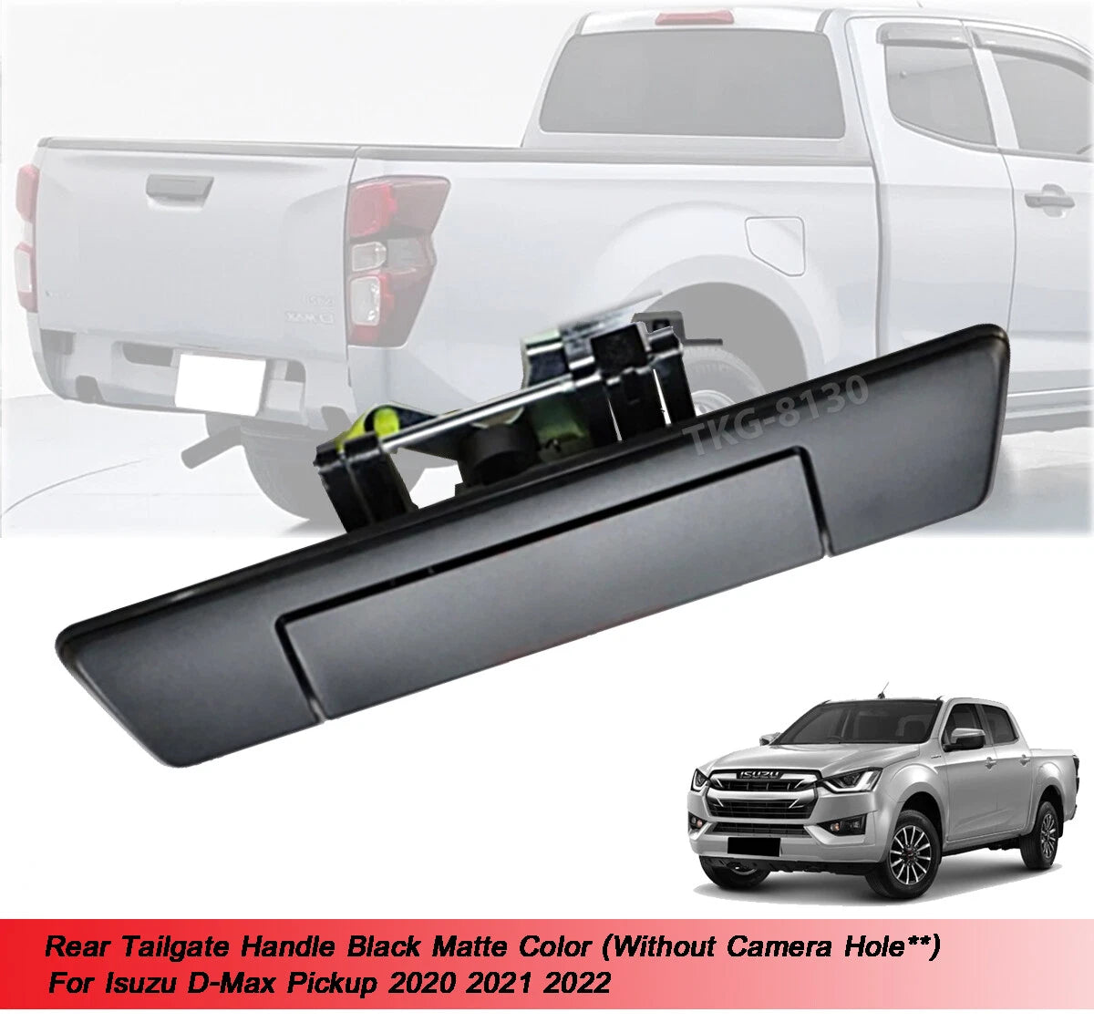 Tailgate Handle Black for Isuzu D-Max Dmax (2020-2022)