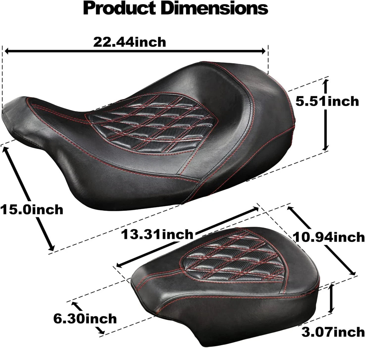 Driver/Passenger Seat for Harley Touring Electra Street Road Glide (2009-2022)