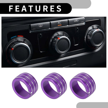 Knob Cover for Dodge Durango Purple 3 Pcs (2011 - 2020)