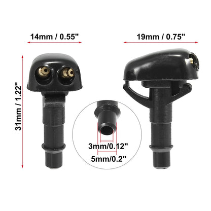 4pcs Front Windshield Washer Nozzles for Mitsubishi Lancer (1995-2005)