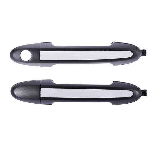 2 x Front Outer Door Handles Chrome for Hyundai Santa Fe CM (2005-2012)