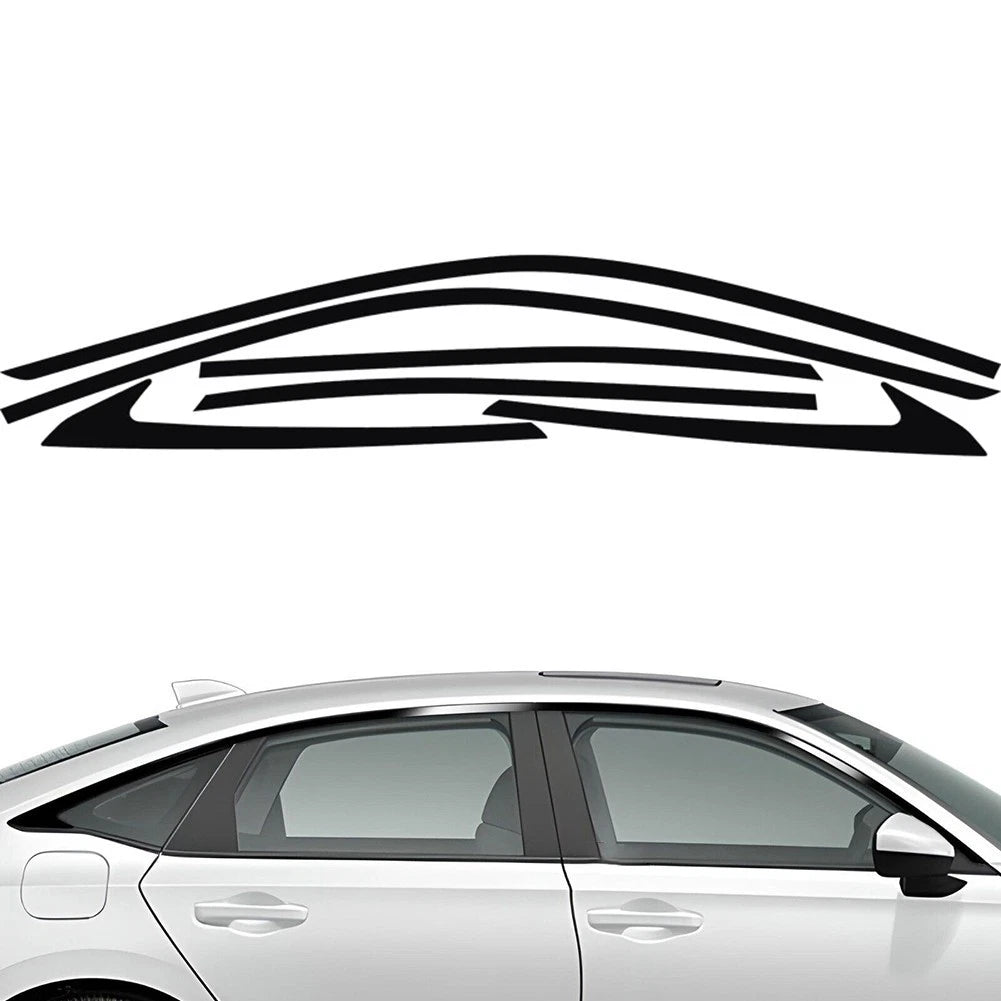 2 x Window Chrome Delete Cover Decal for Honda Civic Sedan (2022–2023)