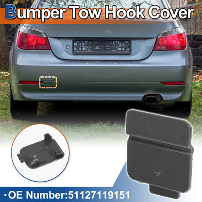 Rear Tow Hook Cover for BMW 525i 530i 545i (2001-2007) Unpainted