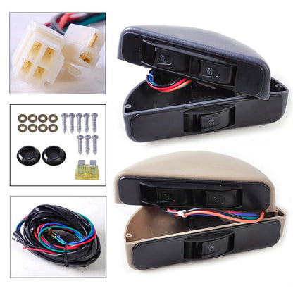 3 x Rocker Switch Kit Power Window Lock 12V for Car Front Doors