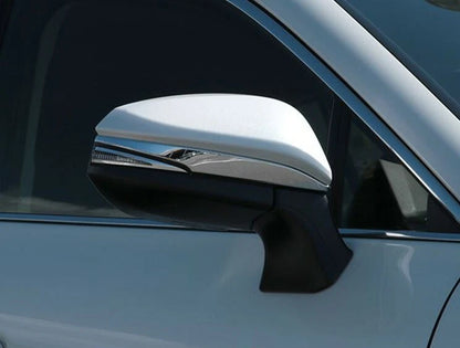Rearview Side Steel Cover Trim Silver Style for Toyota Harrier Venza (2020-2024)