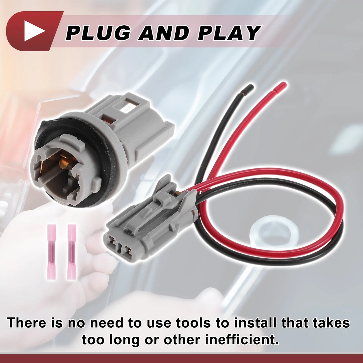 License Plate Light Socket Wiring for Kia Hyundai (2006-2023)