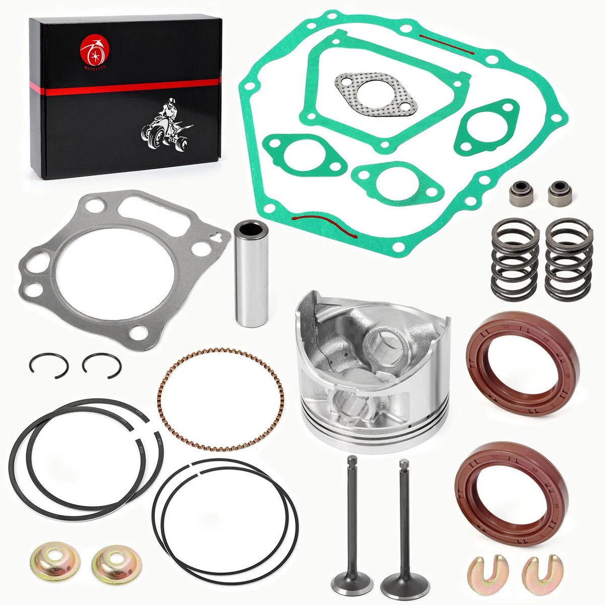 Top End Kit Piston Intake Exhaust Valve for Yamaha Golf Cart YDRA (2007–2016)