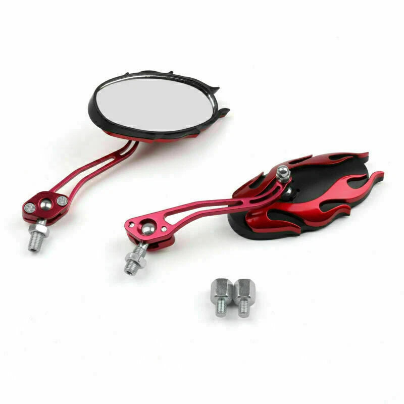 8mm/10mm Universal Rearview Mirror for Motorcycle (Rd F2)
