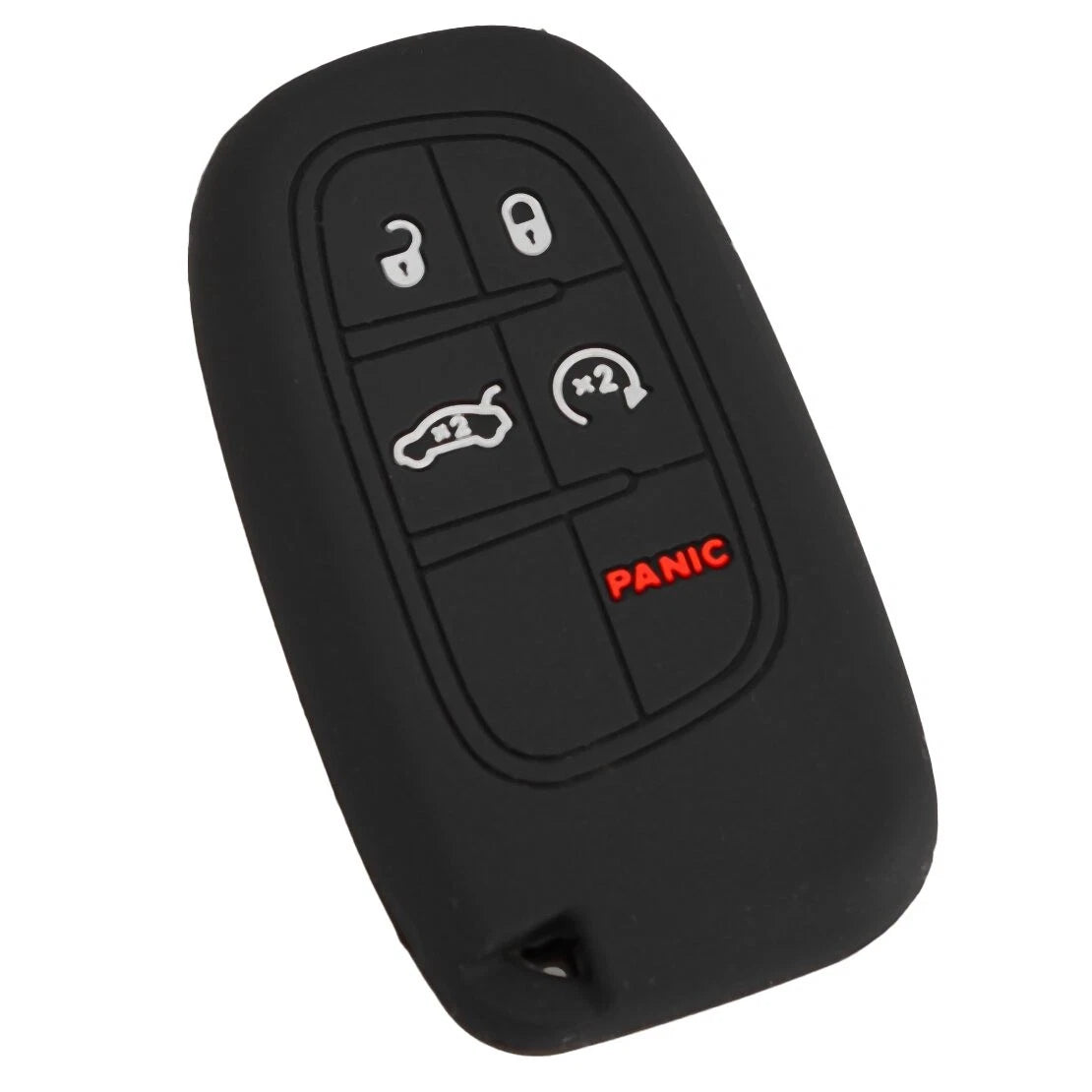 5 x Button Silicone Car Key Shell Cover for Dodge Jeep Chrysler Fiat