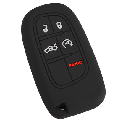 5 x Button Silicone Car Key Shell Cover for Dodge Jeep Chrysler Fiat