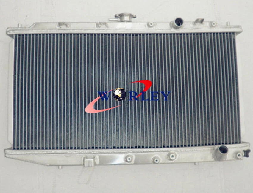 Aluminum Radiator + Fan for Honda Civic CRX 1.5L 1.6L (1988-1991)