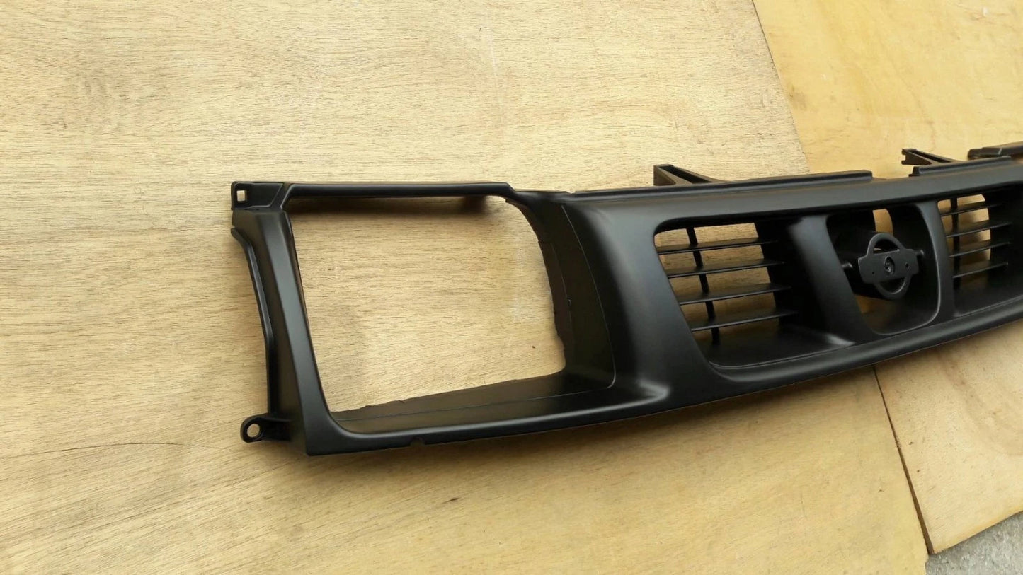 MATT BLACK GRILLE for NISSAN NAVARA D22 (1998-2000) 2WD 4WD Clips