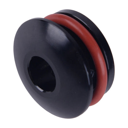 Black Aluminum 12mm Manual Gear Shift Knob Boot Retainer for Car (N/A)