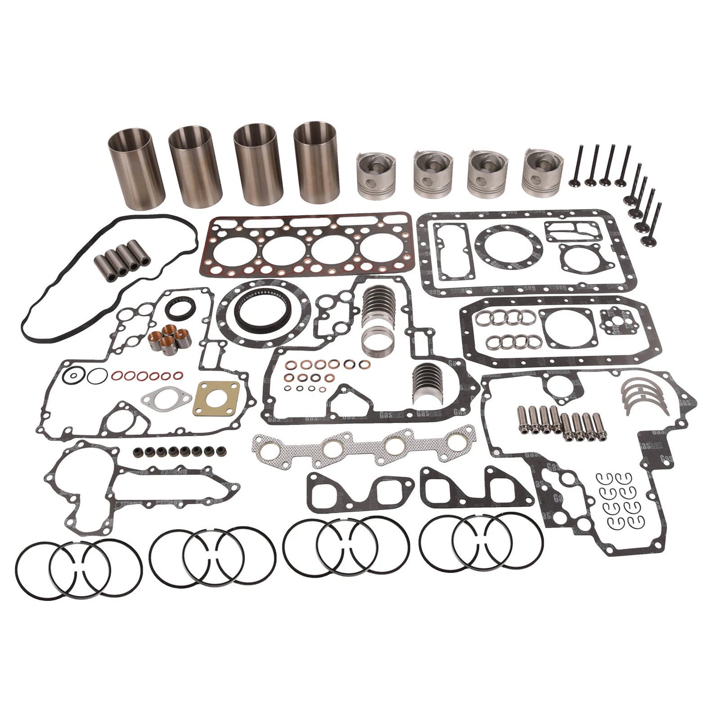 V1702 Engine Overhaul Kit for Kubota - Pistons, Rings, Bearings, Gaskets
