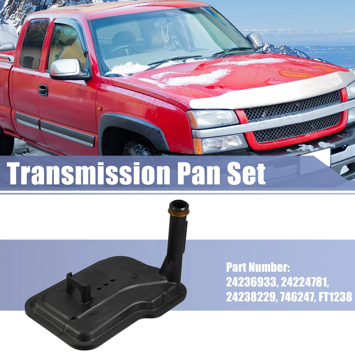 Transmission Filter Oil Pan for Chevrolet Silverado 1500 (2008-2016)