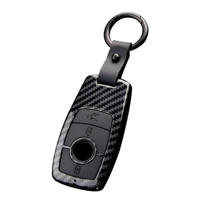 Carbon Fiber Style Key Fob Cover for Mercedes Benz A C E S CLA GLE GLS Class