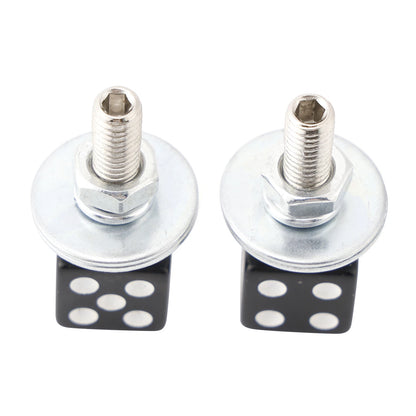 4pcs Black License Plate Screws for Chopper Motorcycle